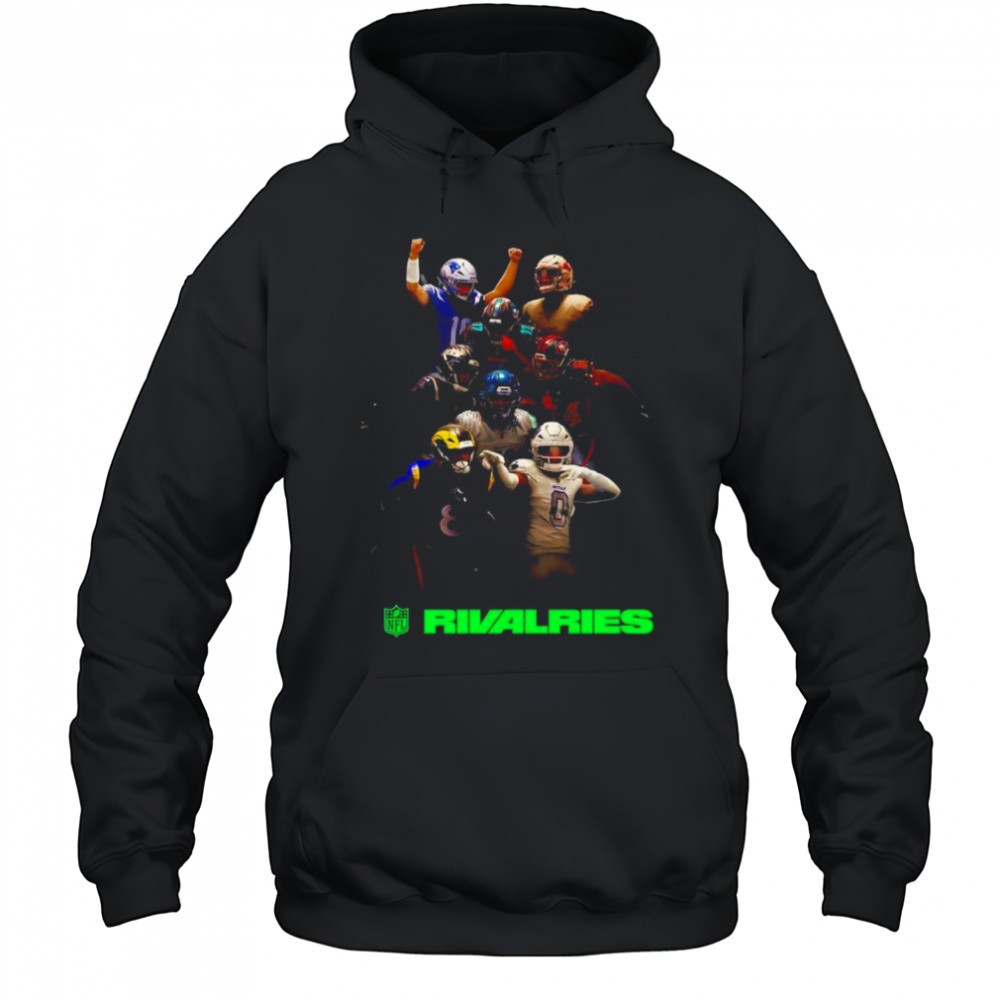 NFL Rivalries football player colage graphic shirt