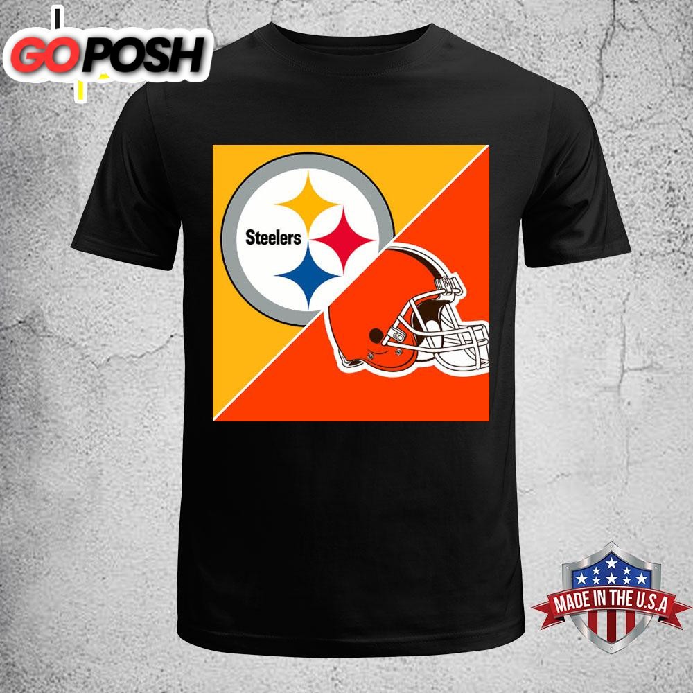 Nfl Steelers Vs Browns Logo T-Shirt