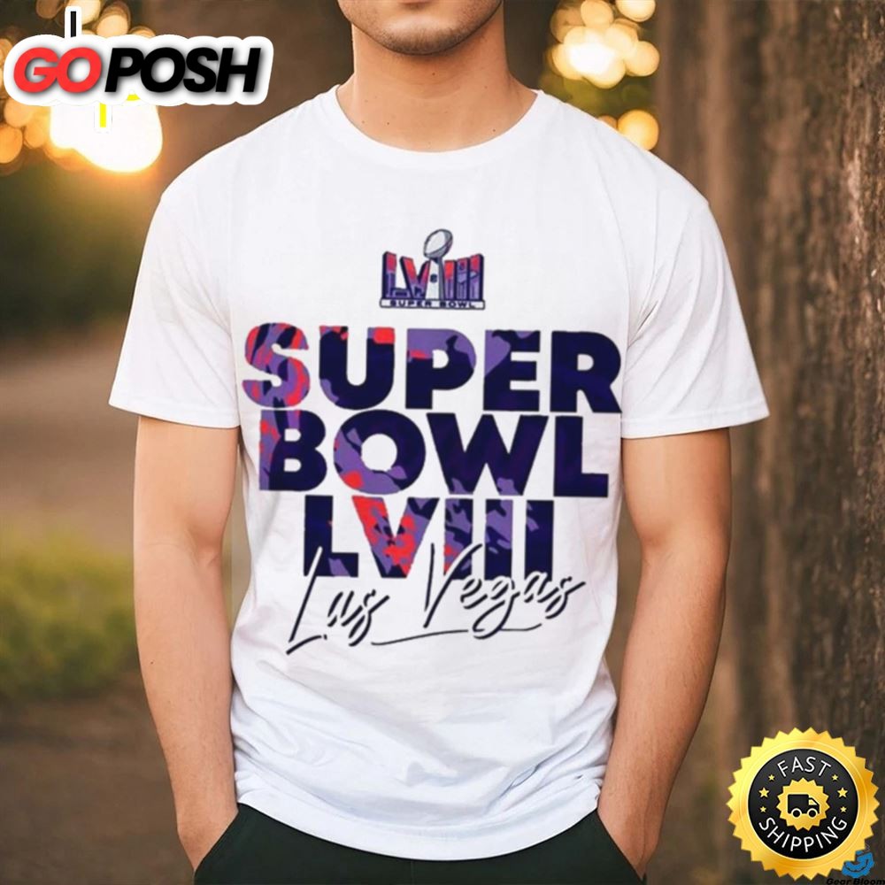 Nfl Super Bowl Lviii Las Vegas 2025 Colorful Logo Classic T Shirt