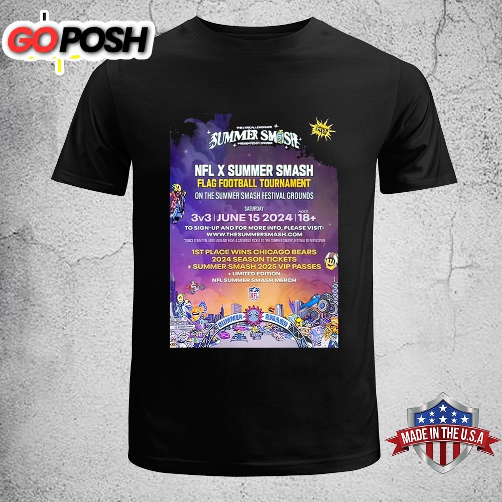 NFL x Summer Smash Flag Football Tournament On The Summer Smash Festival Grounds 2025 Unisex T-Shirt