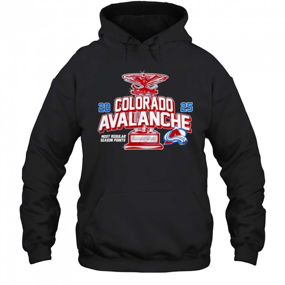 NHL 2025 Presidents Shirt Colorado Avalanche 2025 Presidents Trophy Winner shirt
