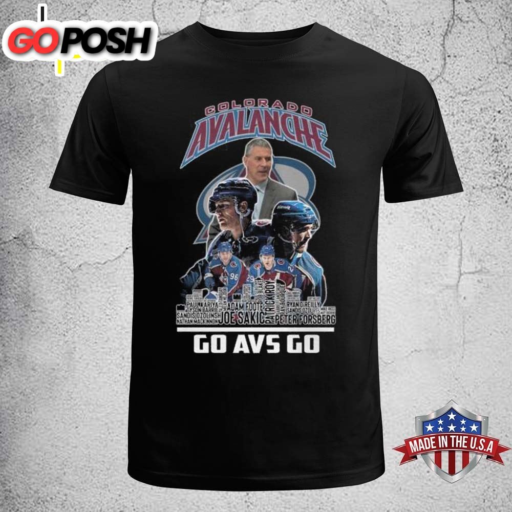NHL Colorado Avalanche Ice Hockey Team Go Avs Go T-Shirt