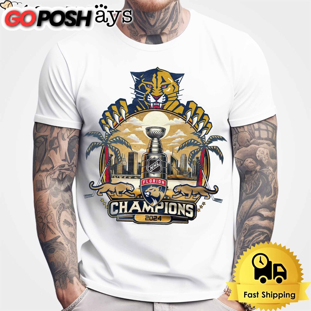 NHL Florida Panthers Champions 2024 T Shirt