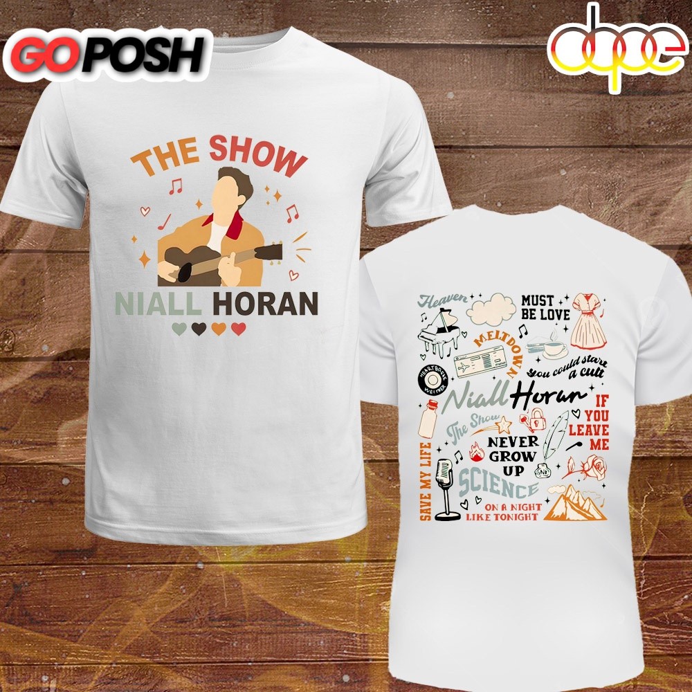 Niall Horan The Show Tracklist Merch 2024 Unisex T-Shirt