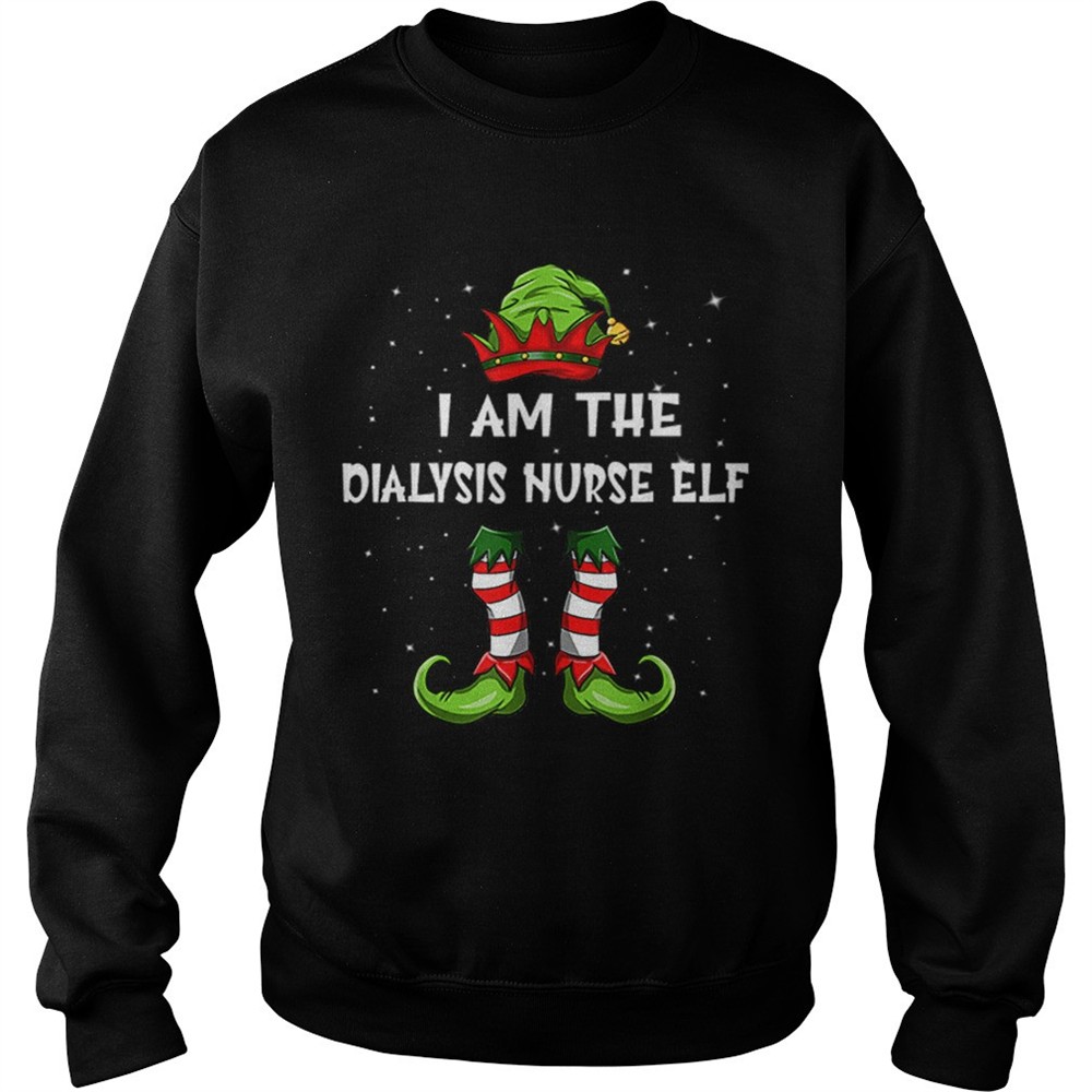 Nice Im The Dialysis Nurse Elf Christmas Family Elf shirt