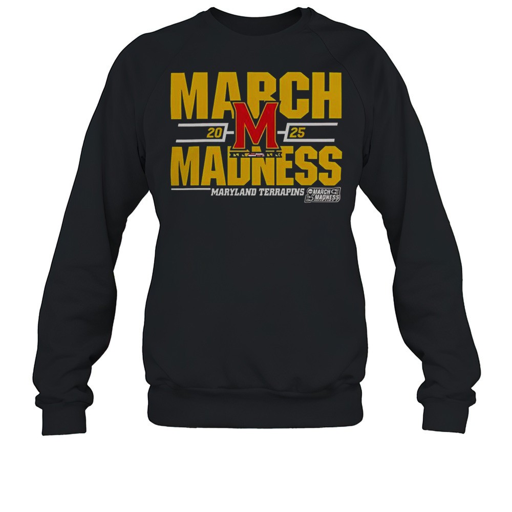 Nice Maryland Terrapins 2025 March Madness D1 Mens BasketBall T-Shirt