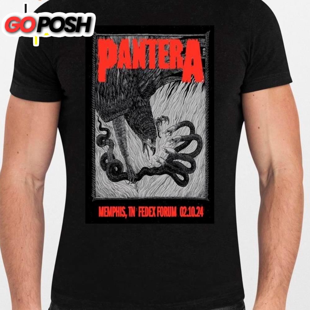Nice Pantera February 10, 2025 Fedexforum Memphis, Tn Poster Shirt