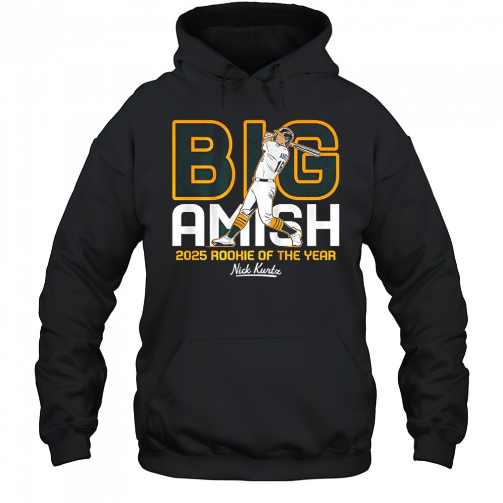 Nick Kurtz Oakland Athletics baseball Big Amish Rookie of the year 2025 shirt