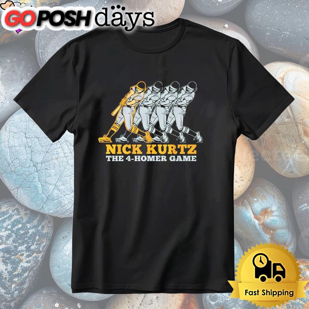Nick Kurtz Oakland Athletics The Four Homer Game T-Shirt