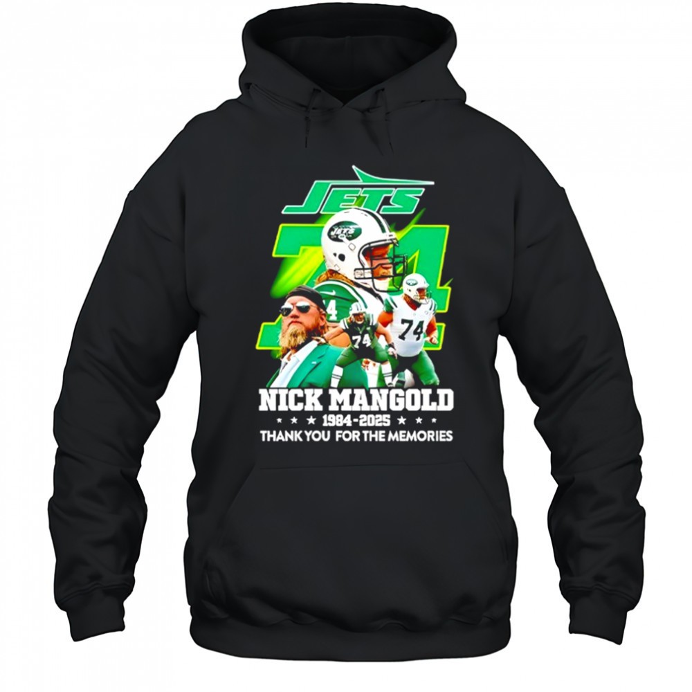 Nick Mangold New York Jets 1984-2025 Thank You For The Memories Shirt