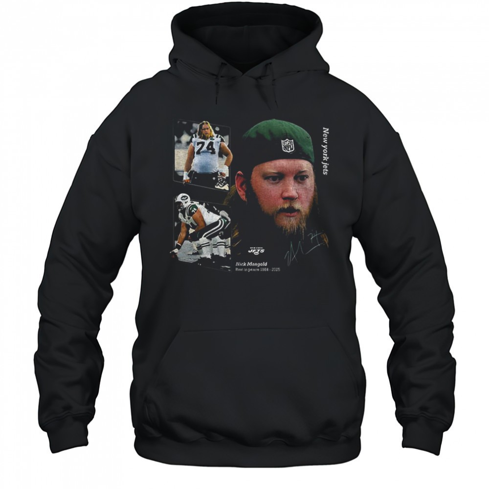 Nick Mangold New York Jets NFL Football 1984 2025 RIP Legends never Die signature graphic shirt