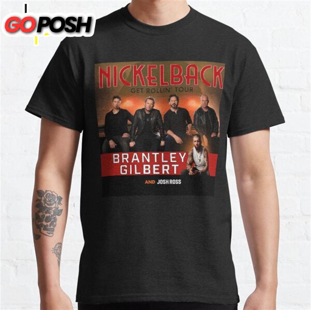 Nickelback And Brantley Gilbert Get Rollin Tour Shirt