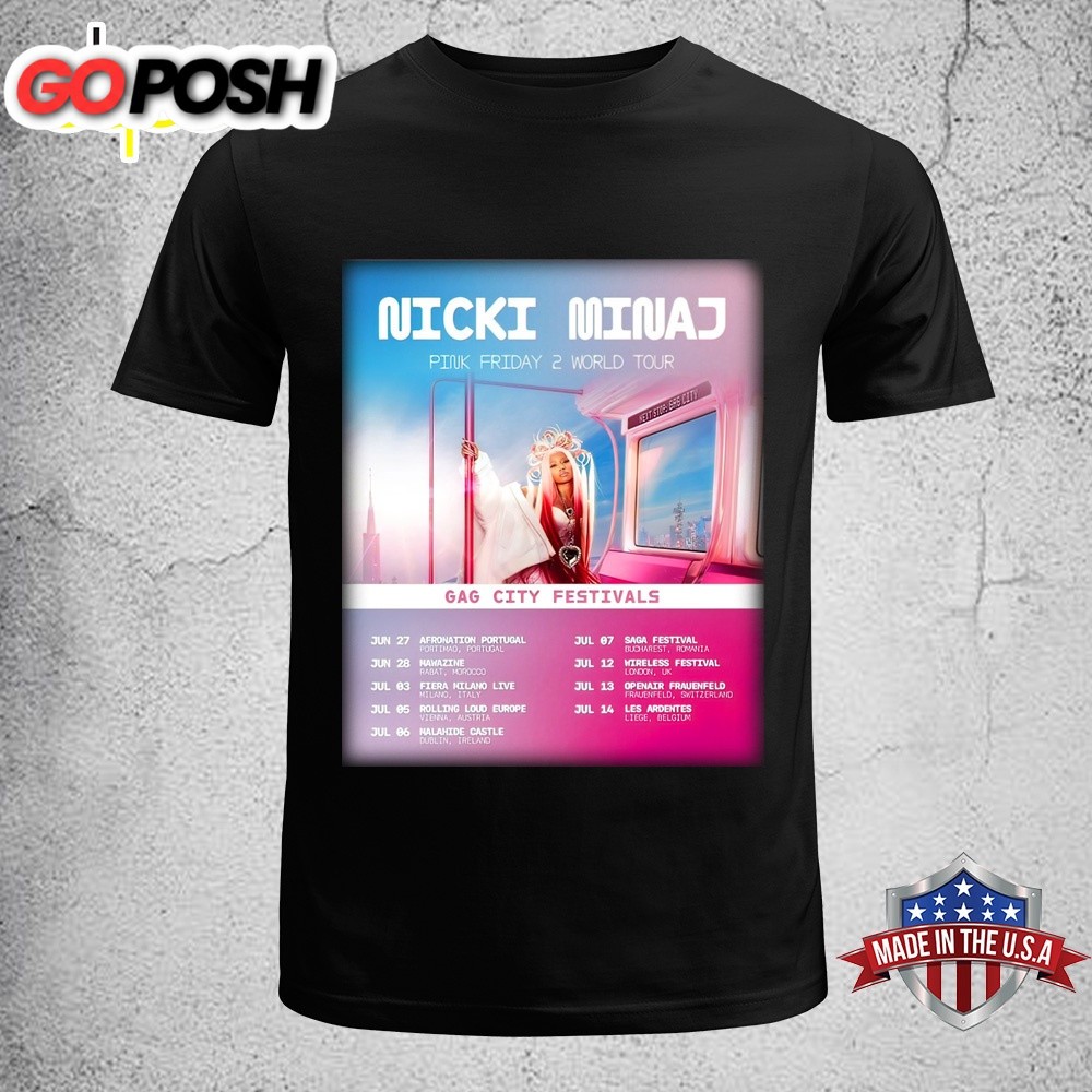 Nicki Minaj Pink Friday 2 World Tour 2025 Unisex T-Shirt