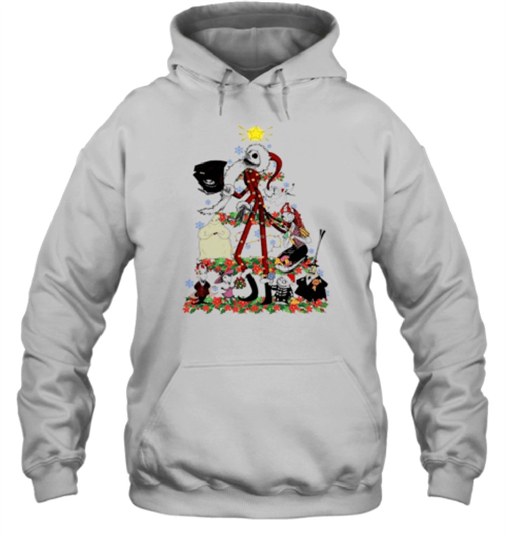 Nightmare Christmas Tree Santa Jack Sally Oogie Boogie Nightmare 2025 T-Shirt