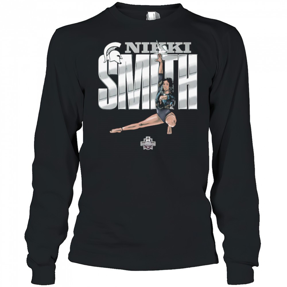 nikki-smith-michigan-state-gymnastics-cartoon-shirt-7eq6z9o2 Nikki Smith Michigan State gymnastics cartoon shirt