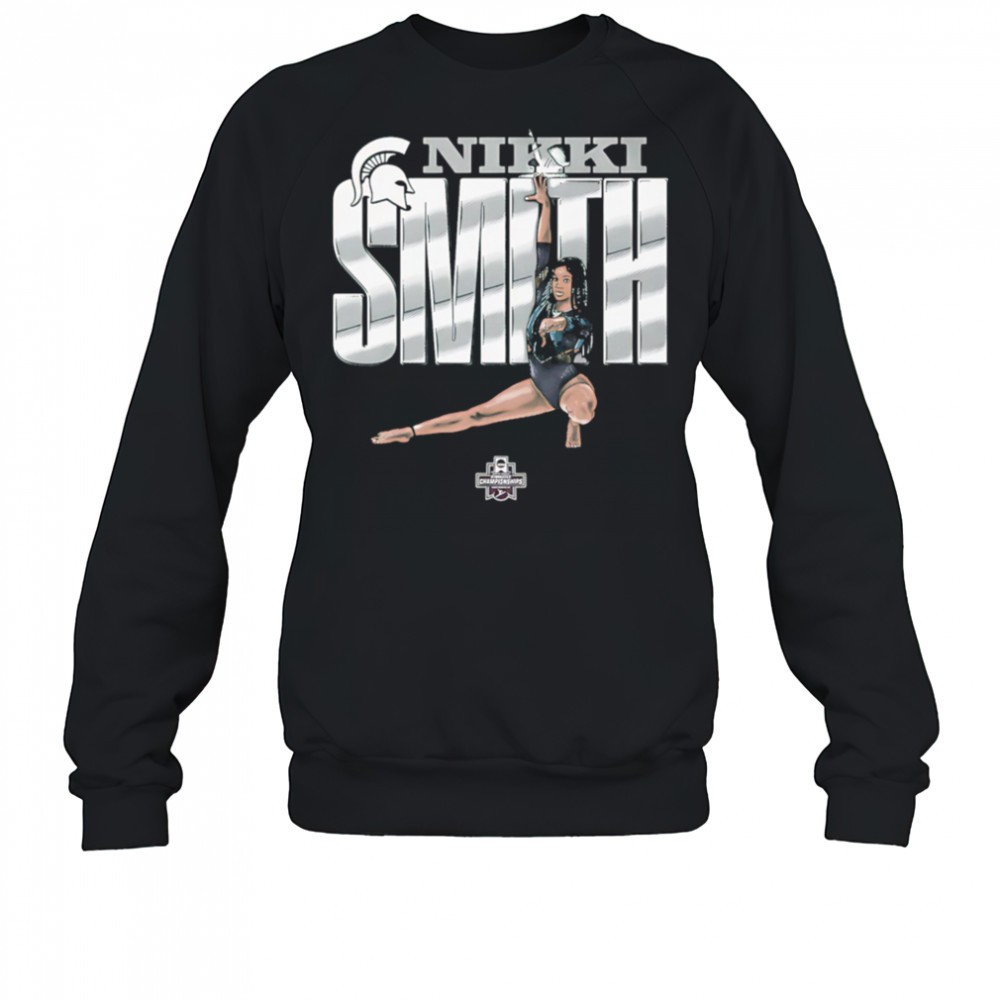nikki-smith-michigan-state-gymnastics-cartoon-shirt-7eq6z9o2 Nikki Smith Michigan State gymnastics cartoon shirt