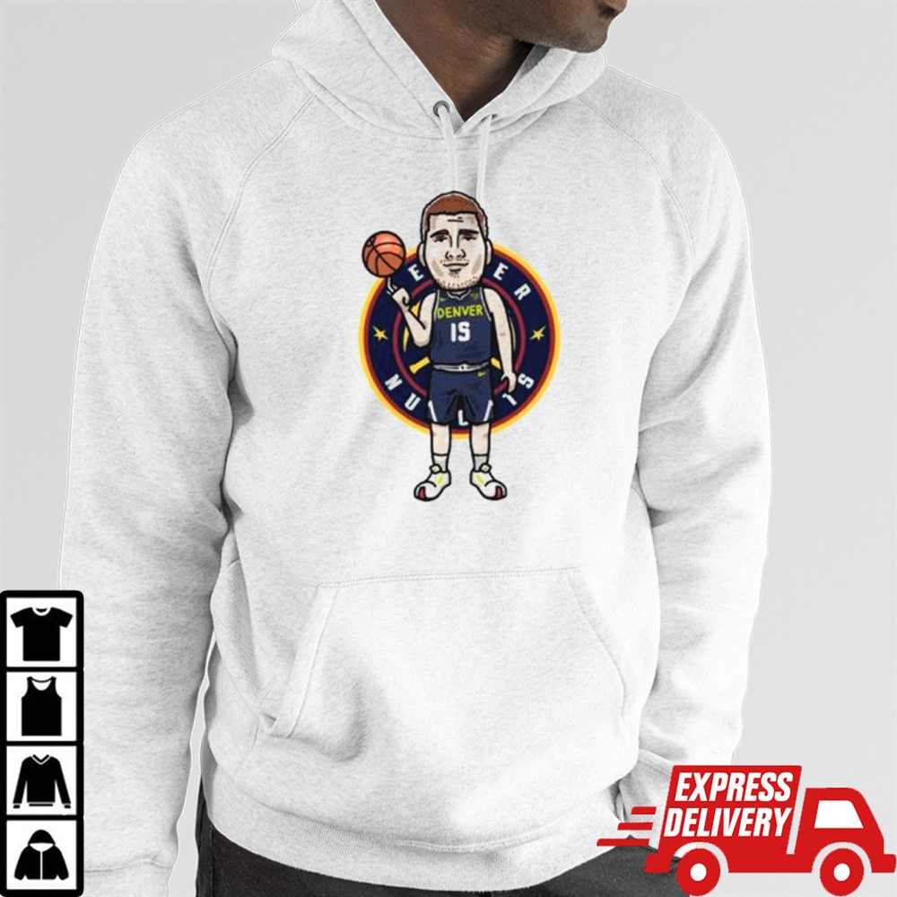Nikola Jokić Denver Nuggets player cartoon shirt