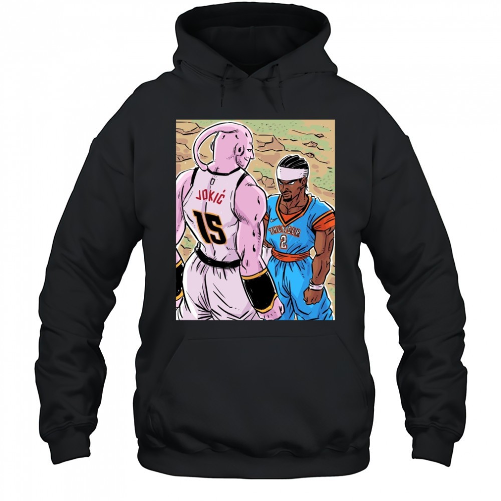 Nikola Jokic Denver Nuggets Vs Shai Gilgeous-Alexander Oklahoma City Thunder This Series 2025 Art Poster t-shirt