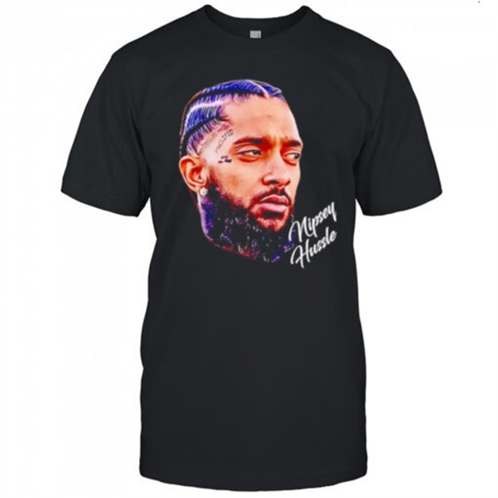 nipsey-hussle-rapper-portrait-graphic-shirt-rpomnjde Nipsey Hussle rapper portrait graphic shirt