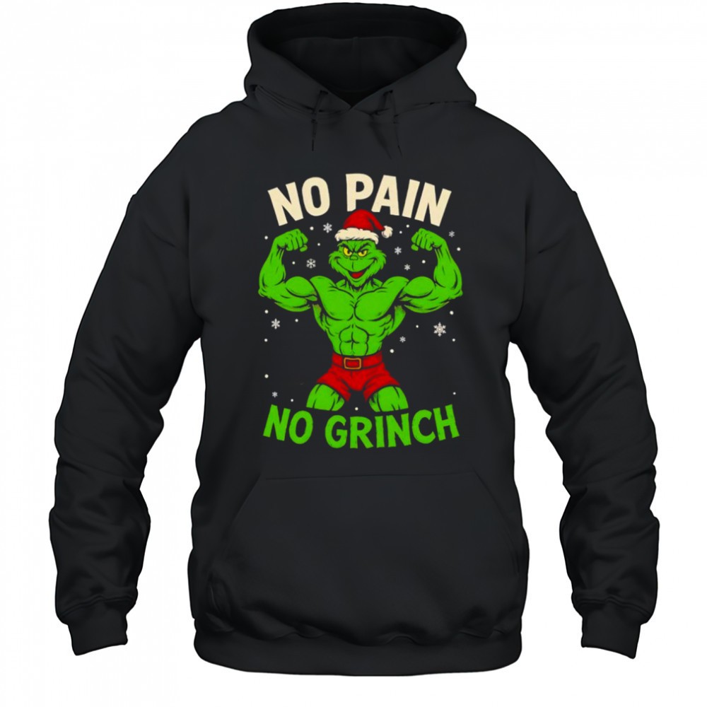 No Pain No Grinch Christmas Gym shirt