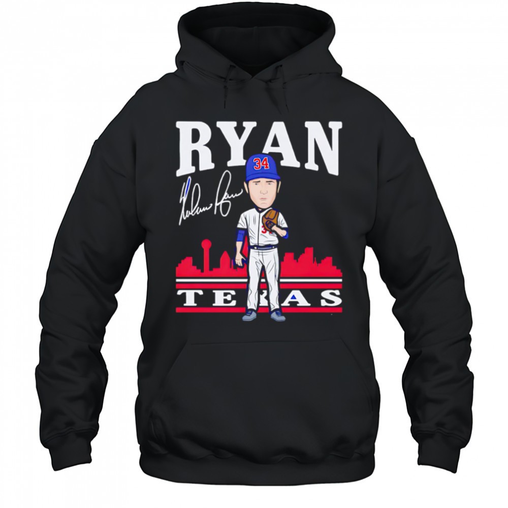 Nolan Ryan Texas Toon cartoon signature shirt