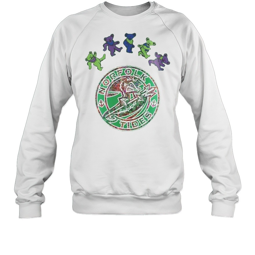 Norfolk Tides Grateful Dead Night 2025 Baseball Shirt