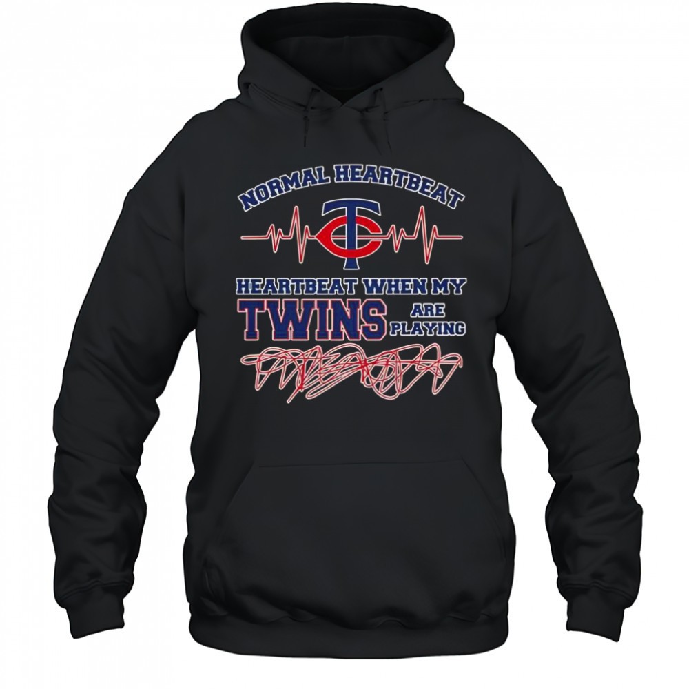 Normal Heartbeat Heartbeart When My Minnesota Twins Are Playing T-Shirt