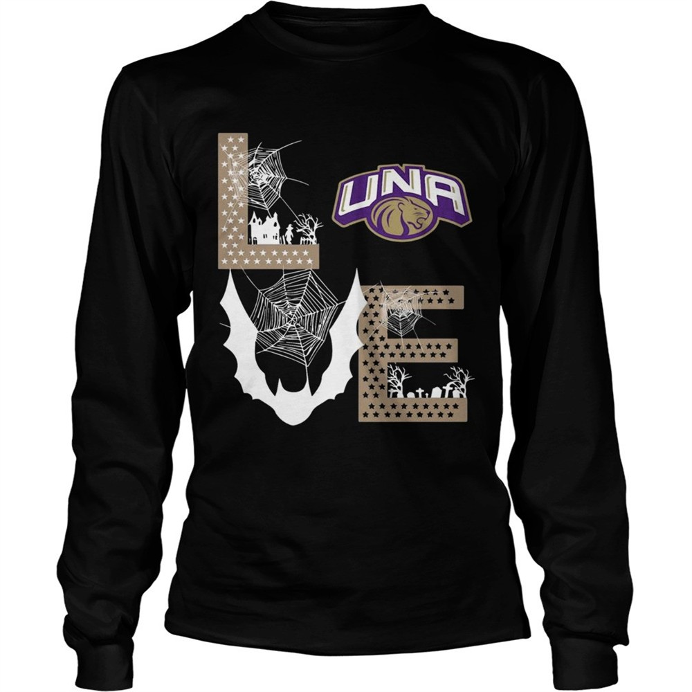 north-alabama-lions-stacked-spiderweb-love-shirt-olsvfbvx North Alabama Lions Stacked Spiderweb Love shirt