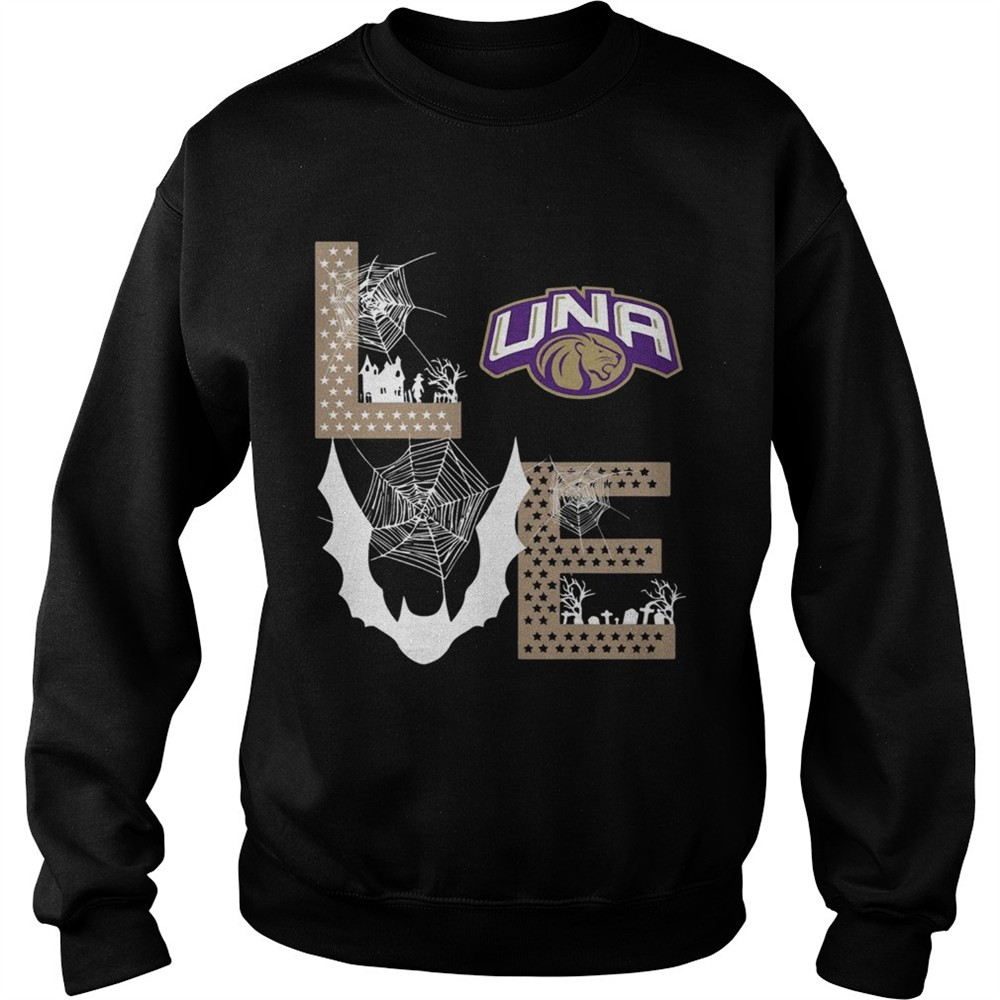North Alabama Lions Stacked Spiderweb Love shirt