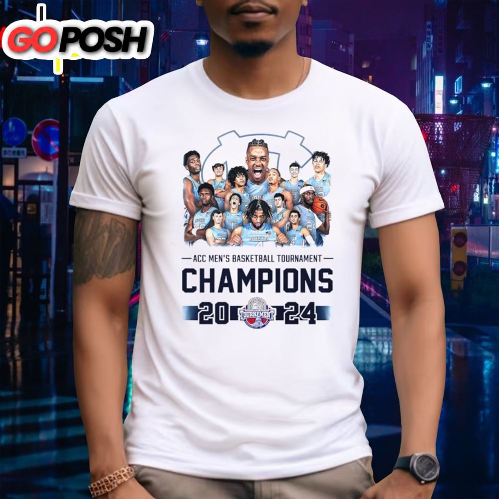 North Carolina Tar Heels Acc Mens Basketball Tournament Champions 2025 T Shirt