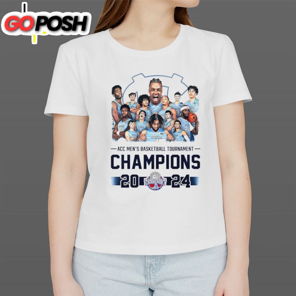North Carolina Tar Heels ACC mens basketball tournament Champions 2025 T shirt