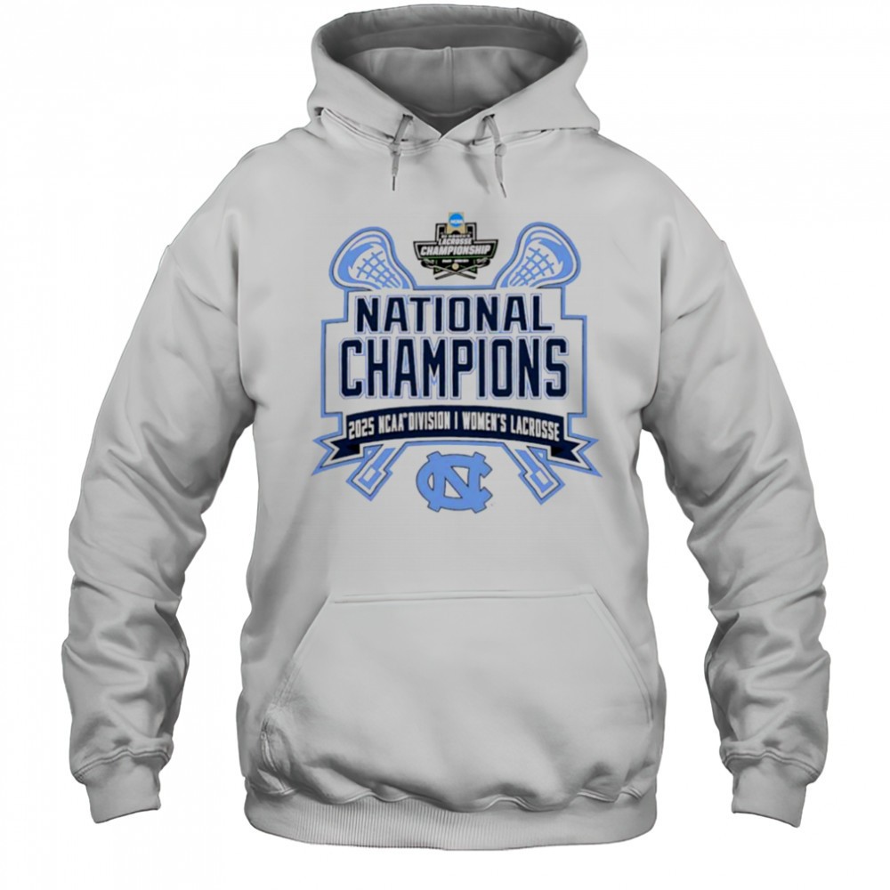 North Carolina Tar Heels National Champions 2025 NCAA DI womens Lacrosse logo T shirt