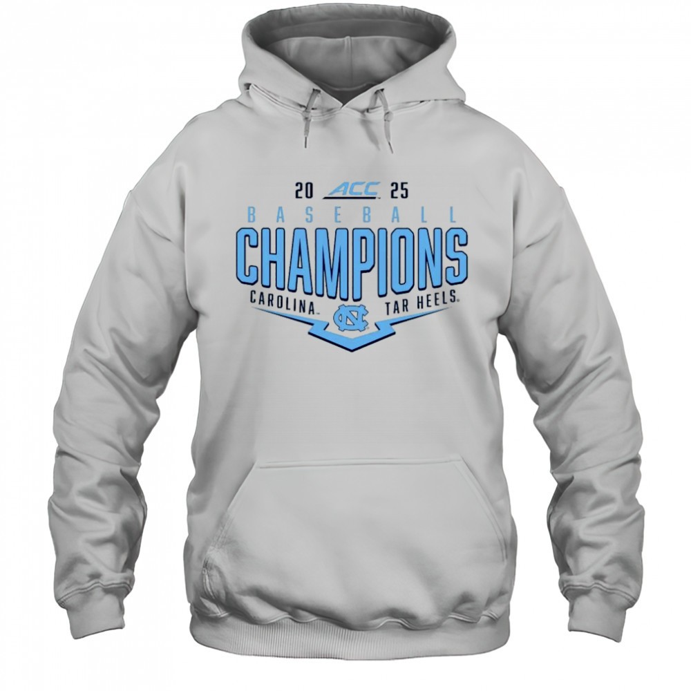 North Carolina Tar Heels NCAA ACC 2025 Baseball Conference Tournament Champions Playoff Pitch t-shirt