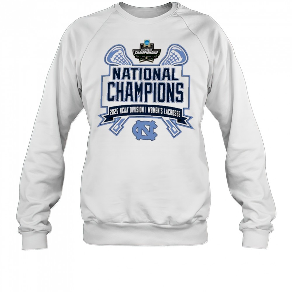 north-carolina-tar-heels-ncaa-division-i-womens-lacrosse-national-champions-2025-bj87il51 North Carolina Tar Heels NCAA Division I Womens Lacrosse National Champions 2025 t-shirt