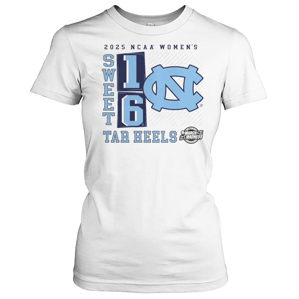 north-carolina-tar-heels-ncaa-womens-basketball-tournament-march-madness-sweet-1-17x59l8t North Carolina Tar Heels NCAA Womens Basketball Tournament March Madness Sweet 16 Elite 8 No Look Pass 2025 T-shirt