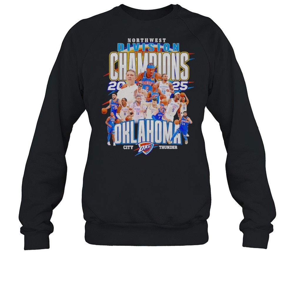 Northwest Division Champions 2025 Oklahoma City Thunder Shirt