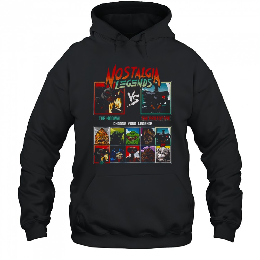 Nostalgia Legends The Mogwai vs The prototype choose your legend shirt