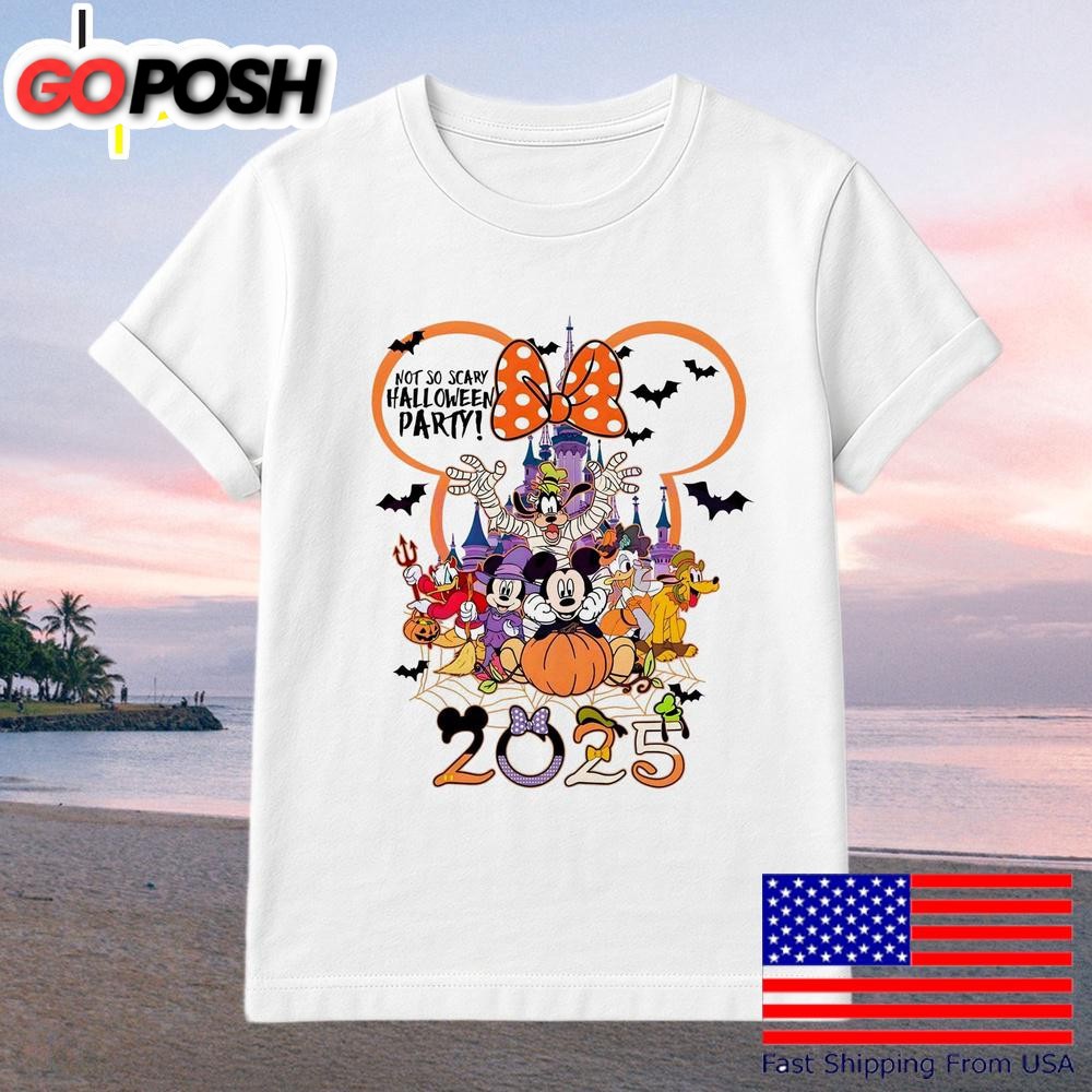 Not So Scary Halloween Disney Family Trip Pumpkin Castle T-Shirt