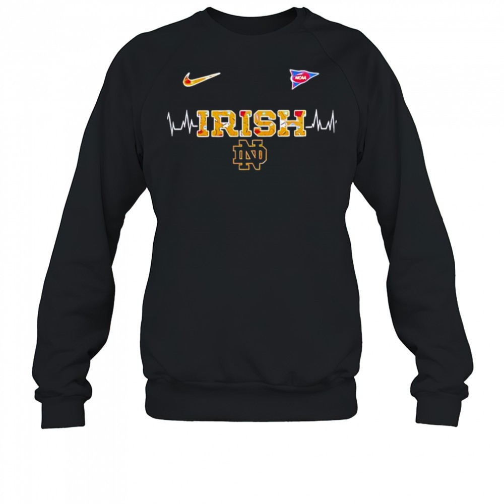 notre-dame-irish-heartbeat-logo-shirt-6b86sdsf Notre Dame Irish heartbeat logo shirt