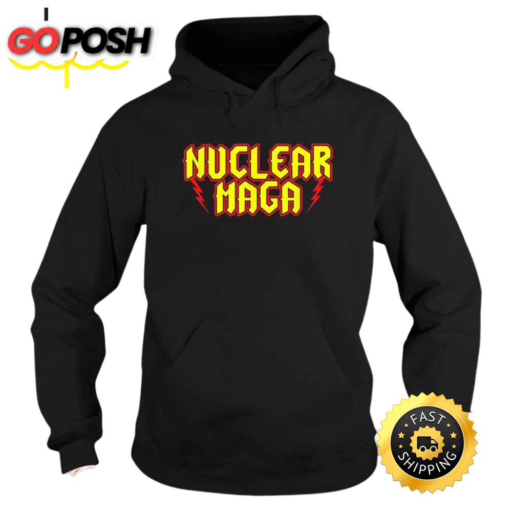 Nuclear maga as a band logo Hoodie