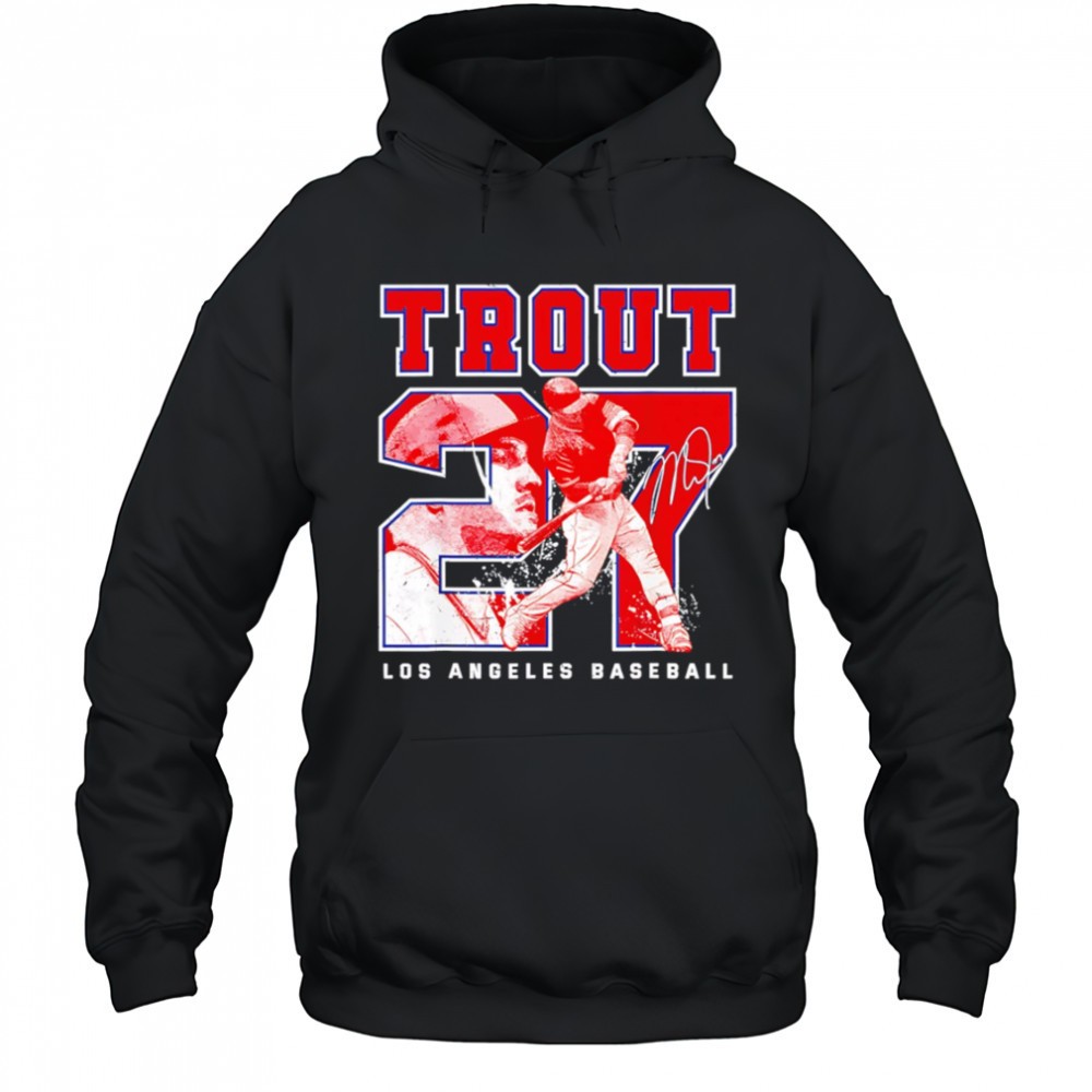 Number and Portrait Mike Trout Los Angeles shirt