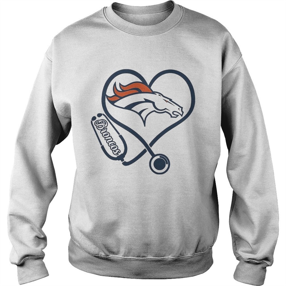 Nurse Denver Broncos heart shirt