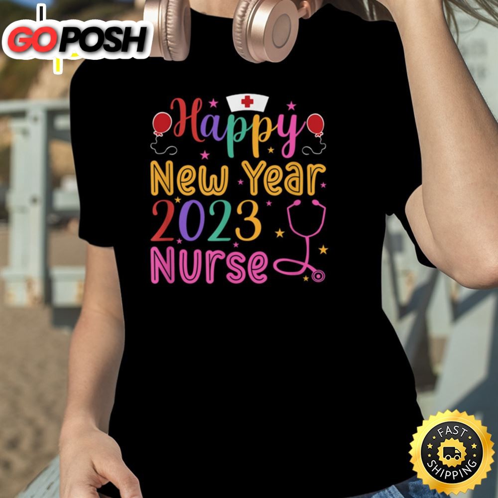 Nurse Happy New Year 2025 Unisex Basic T-shirt