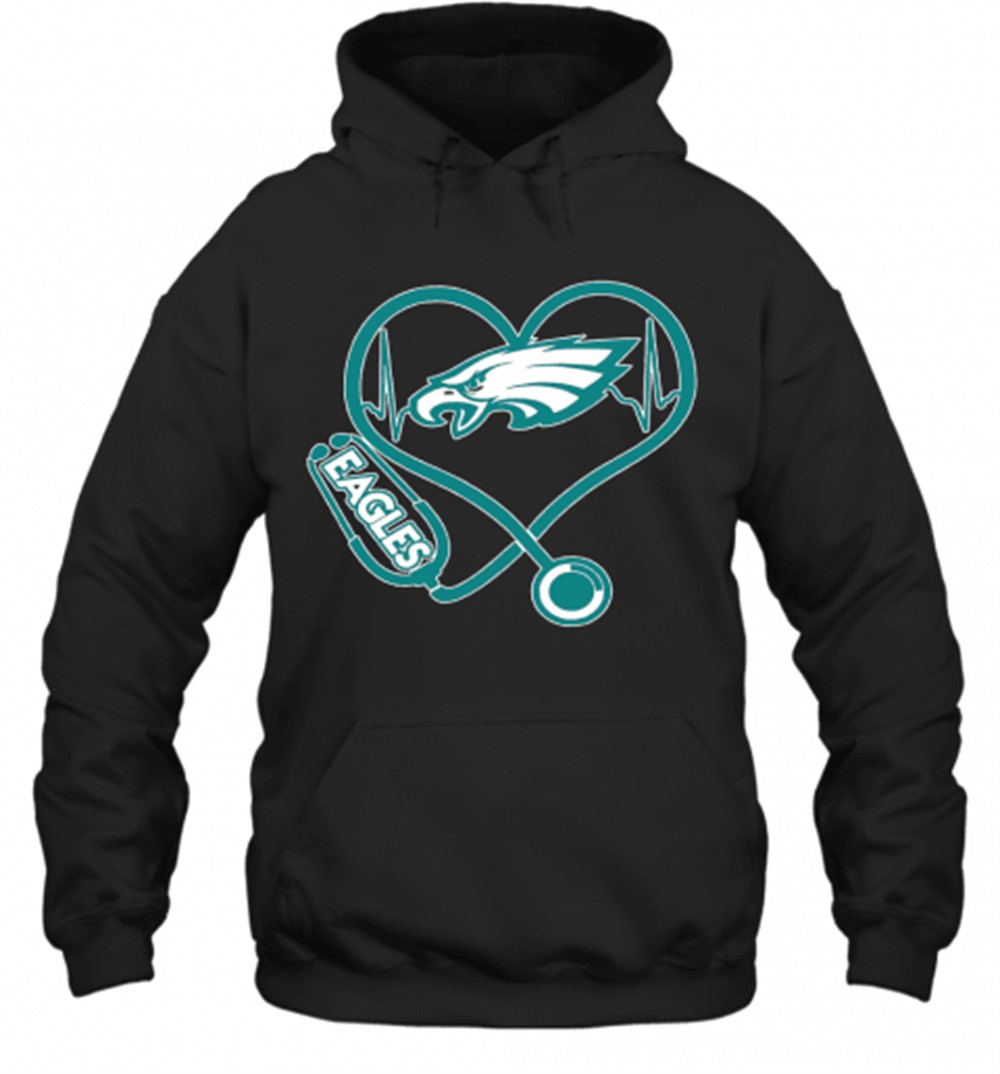 Nurse Heart Philadelphia Eagles T-Shirt