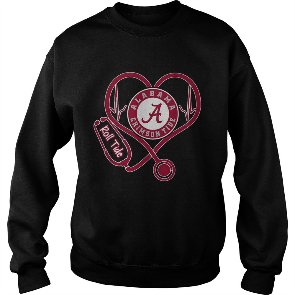 Nurse Heartbeat Love Alabama Crimson Tide Roll tide shirt