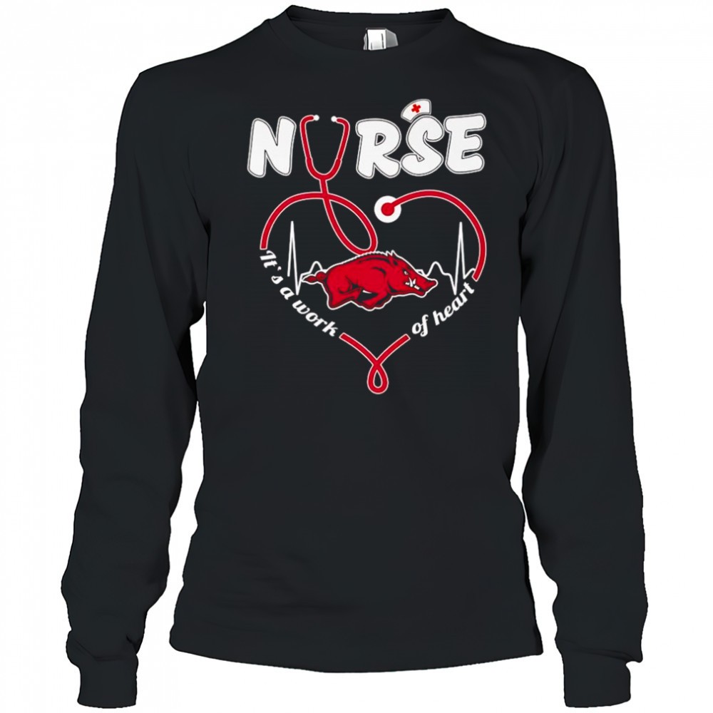 nurse-its-a-work-of-heart-arkansas-razorbacks-shirt-3v3uegbl Nurse its a work of heart Arkansas Razorbacks shirt