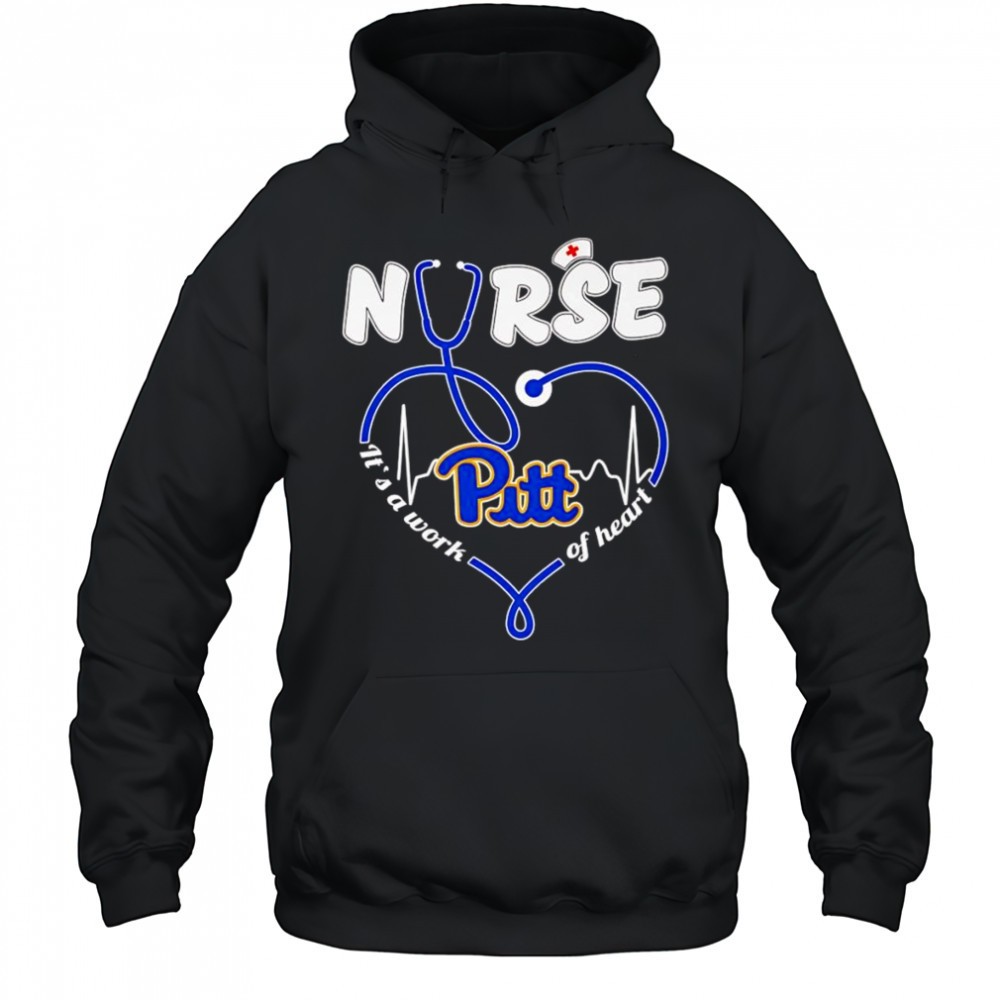 Nurse its a work of heart Pittsburgh Panthers shirt
