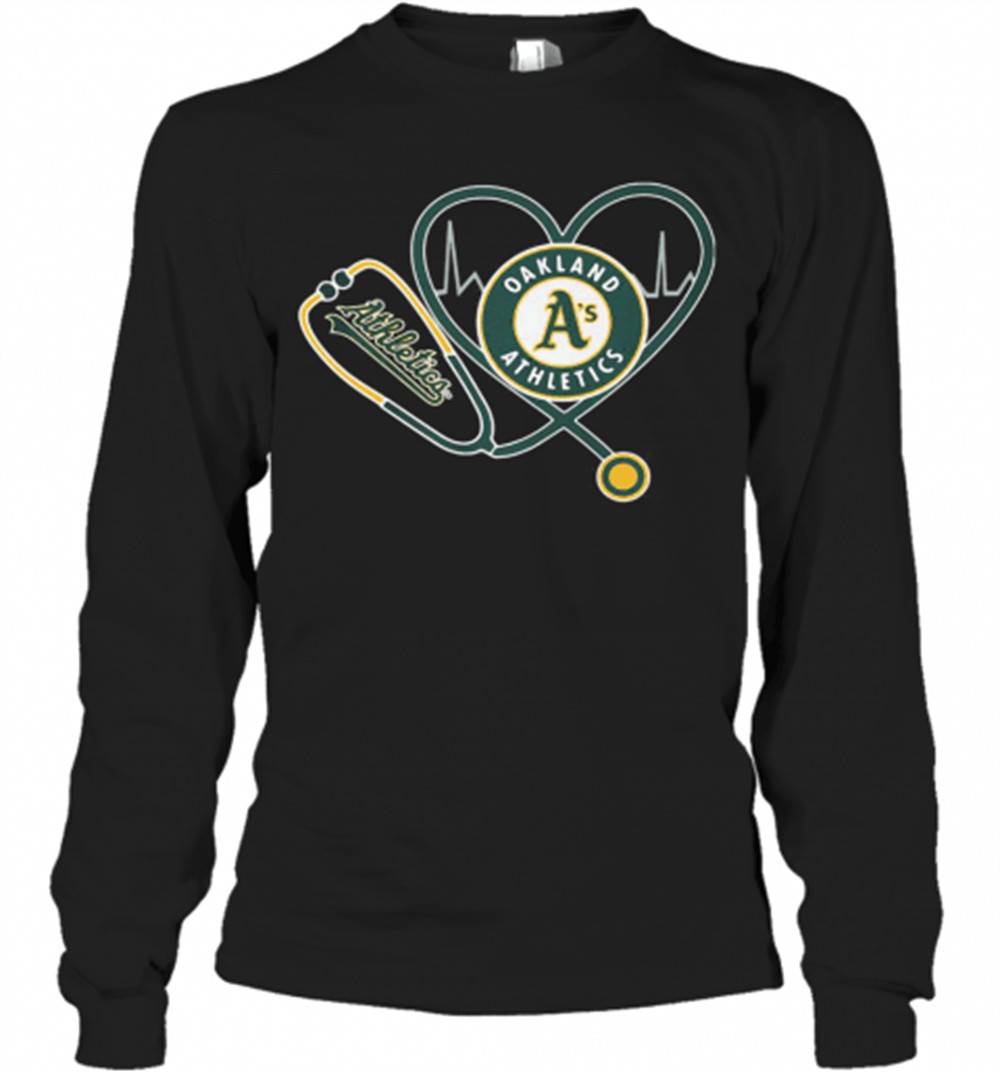 oakland-as-athletics-nurse-heart-t-shirt-e8a5wg2o Oakland AS Athletics Nurse Heart T-Shirt