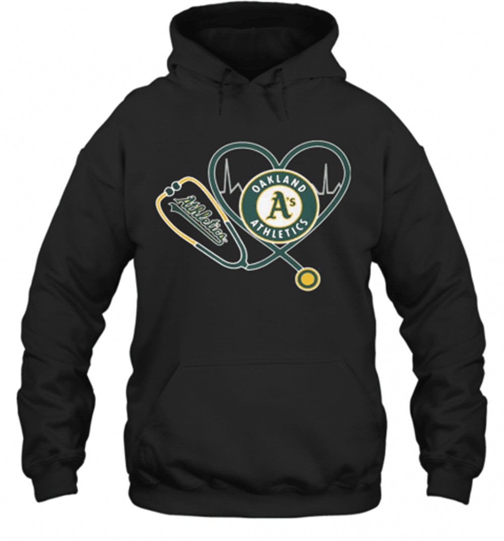 Oakland AS Athletics Nurse Heart T-Shirt
