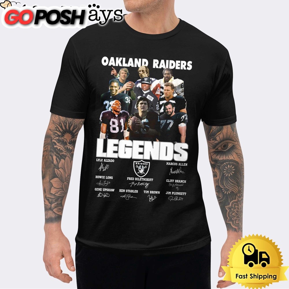 Oakland Raiders Legendary History Signature Unisex T-Shirt